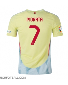 Billige Fotballdrakt Spania Alvaro Morata #7 Replika Bortedrakt EM 2024 Kortermet
